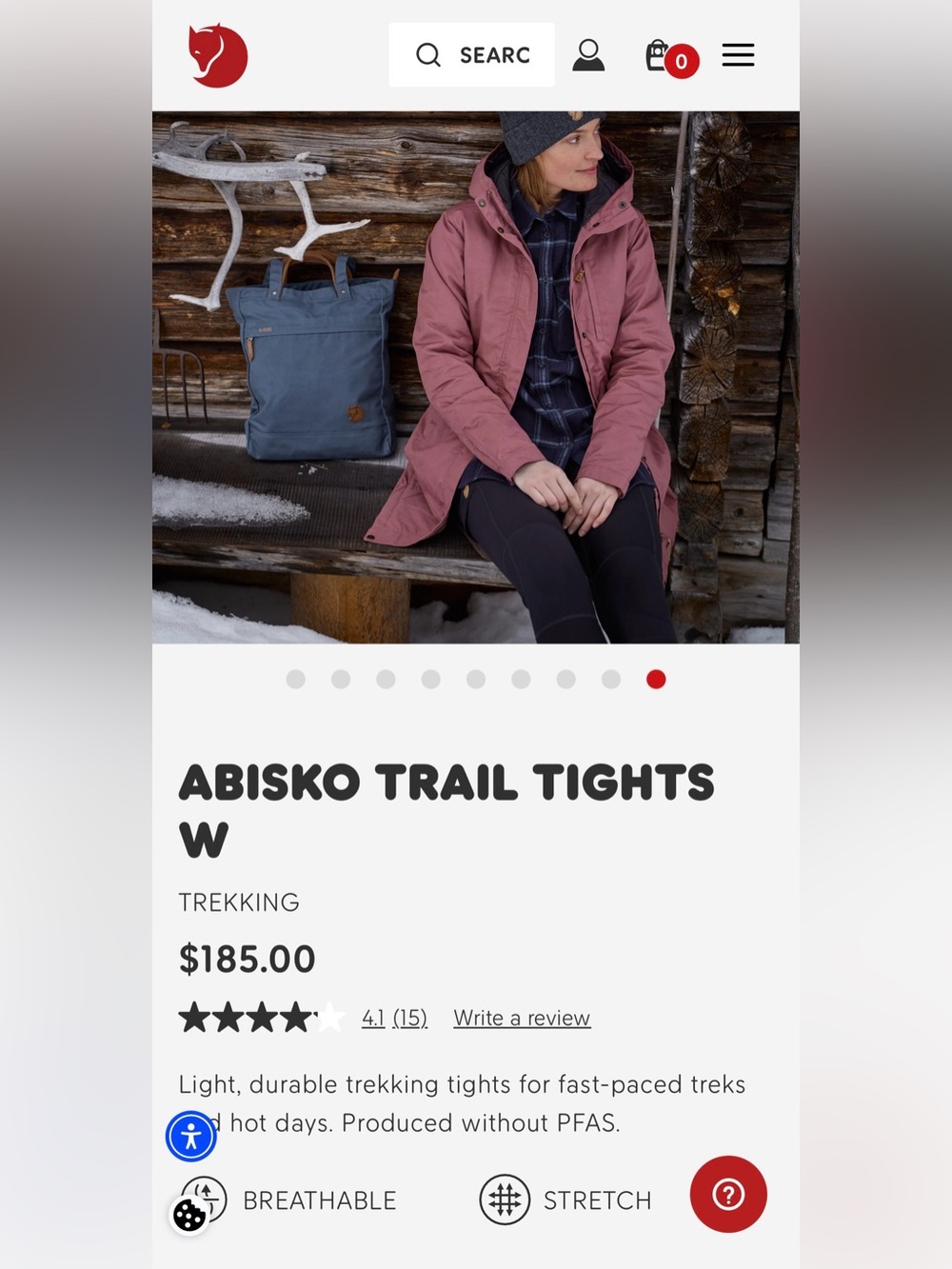 Fjallraven Abisko Trail Tights W - Black